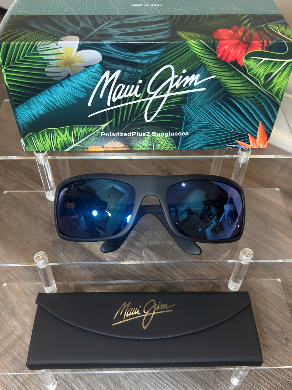 Maui Jim Peahi Wrap Polarized Sunglasses